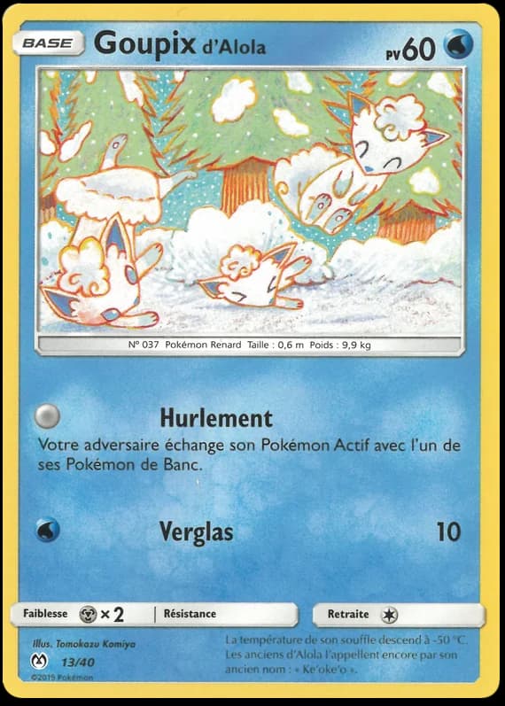 Carte Pokémon Goupix d'Alola #13 — 2019 Promo McDonald's