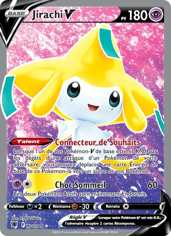 Carte Pokémon Jirachi V #170 — Astres Radieux