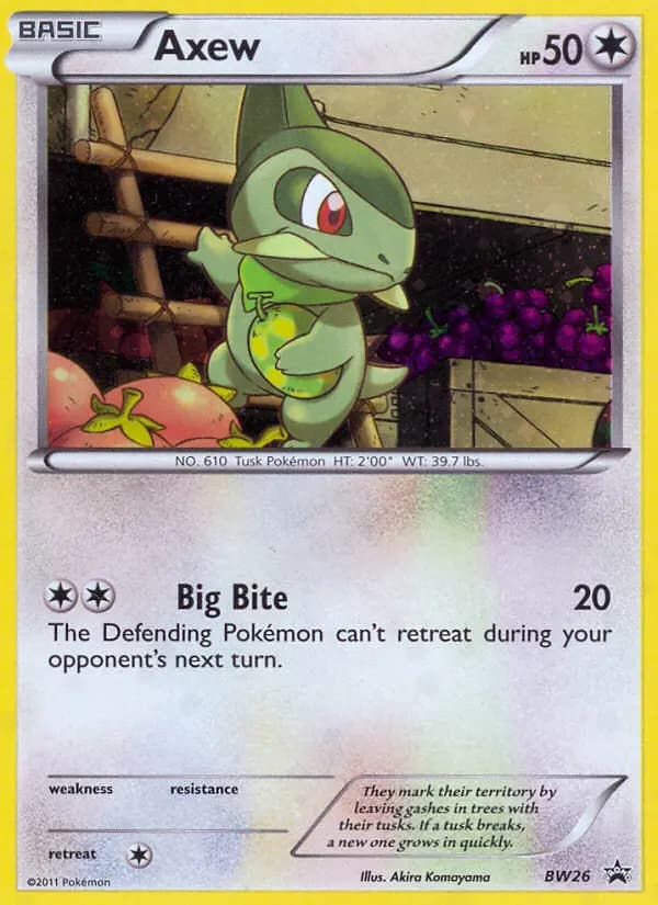 Axew #BW26 — Black & White Promos