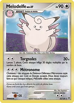 Carte Pokémon Melodelfe #22 — Diamant et Perle