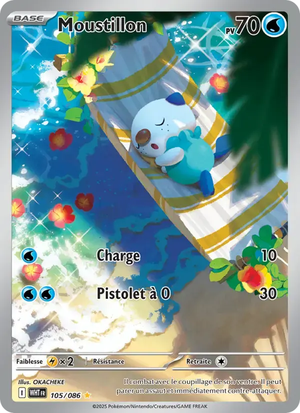 Carte Pokémon Moustillon #105 — Flamme Blanche