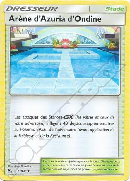Carte Pokémon Arène d’Azuria d’Ondine #61 — Destinées Occultes