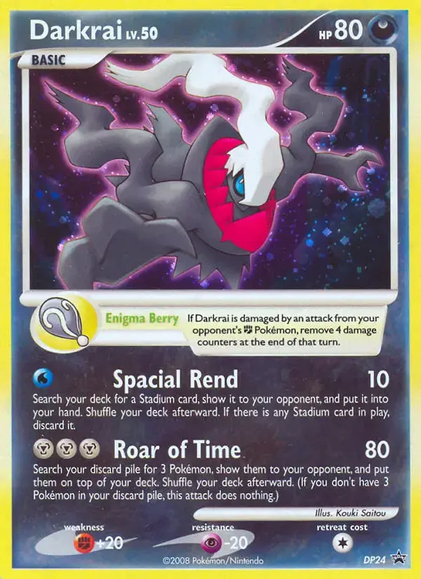 Carte Pokémon Darkrai #DP24 — Promos Diamant et Perle
