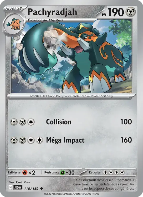 Carte Pokémon Pachyradjah #110 — Aventures Ensemble