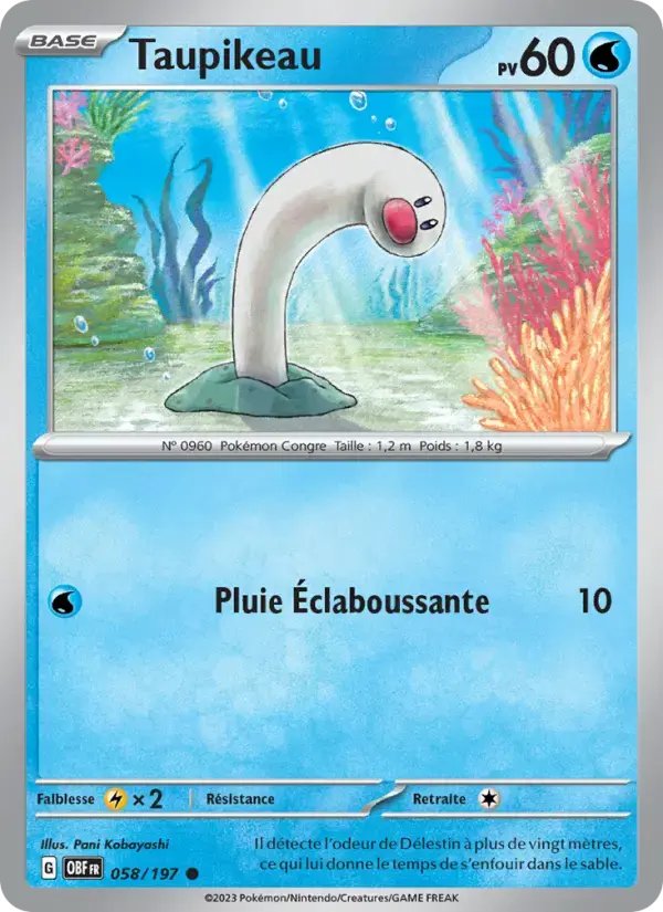 Carte Pokémon Taupikeau #058 — Flammes Obsidiennes