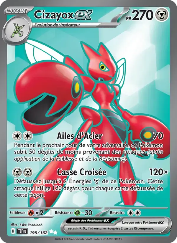 Carte Pokémon Cizayox-ex #195 — Forces Temporelles