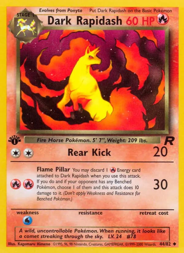 Dark Rapidash #44 — Team Rocket