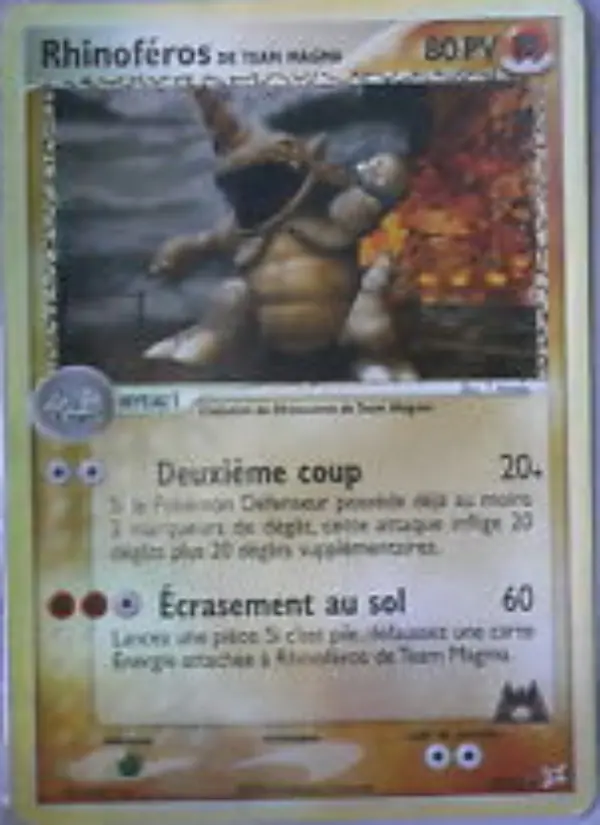 Carte Pokémon Rhinoféros de Team Magma #22 — Team Magma vs Team Aqua