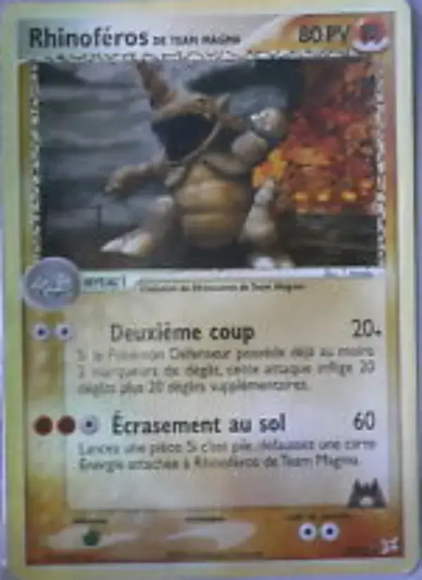 Carte Pokémon Rhinoféros de Team Magma #22 — Team Magma vs Team Aqua