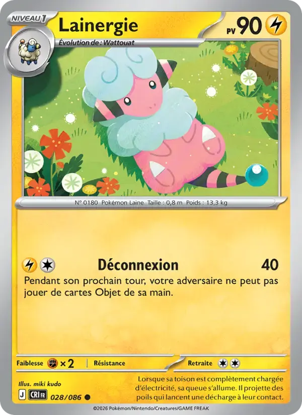 Carte Pokémon Lainergie #028 — Chaos Ascendant
