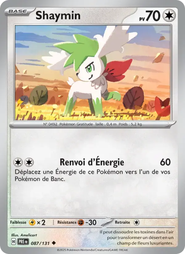 Carte Pokémon Shaymin #087 — Évolutions Prismatiques