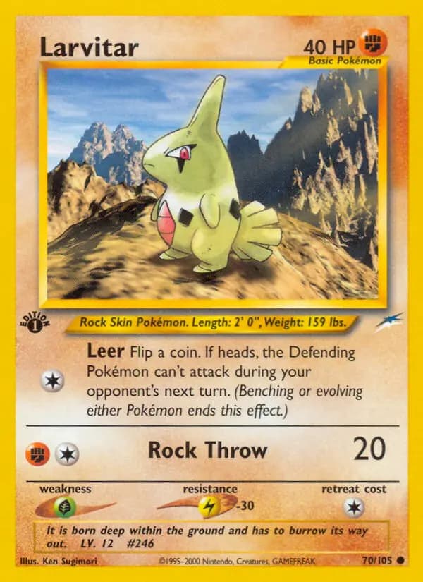 Larvitar #70 — Neo Destiny