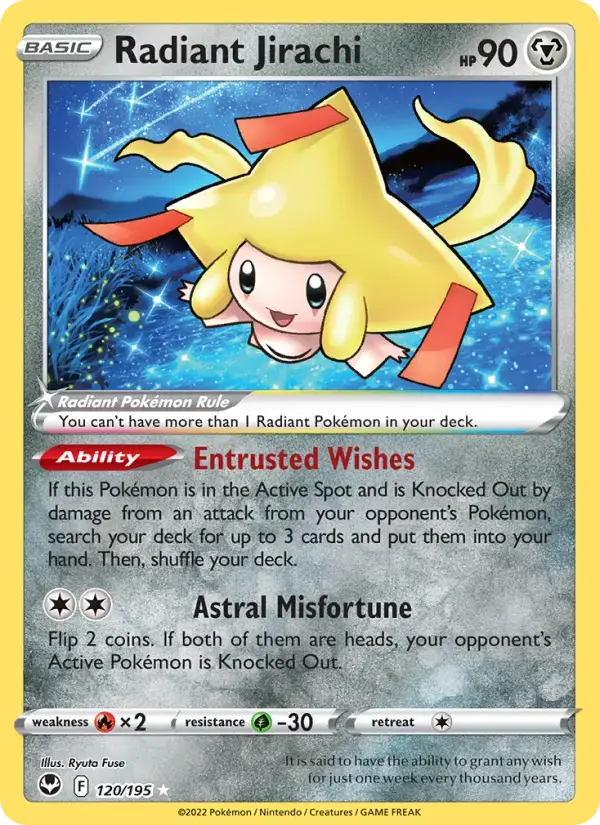 Radiant Jirachi #120 — Silver Tempest