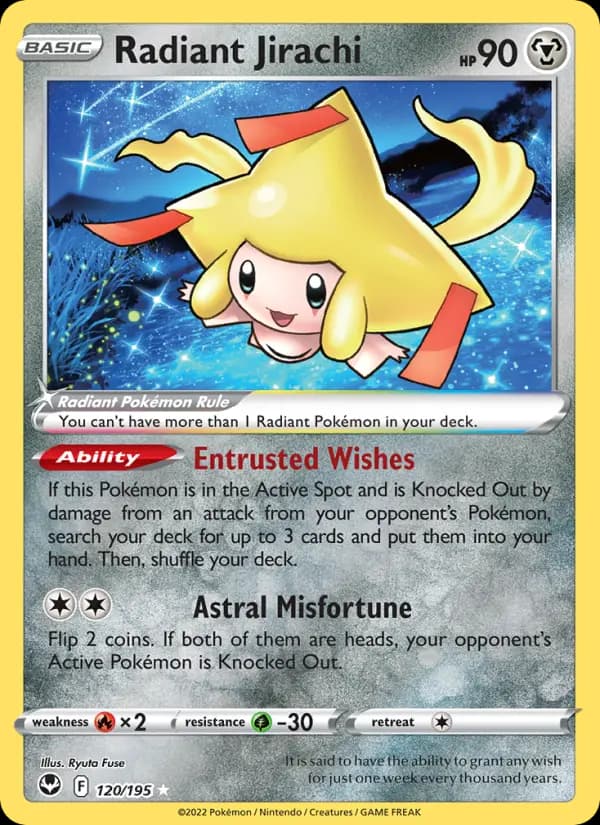 Radiant Jirachi #120 — Silver Tempest