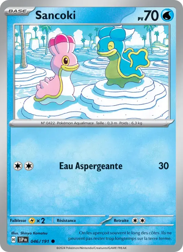 Carte Pokémon Sancoki #046 — Étincelles Déferlantes