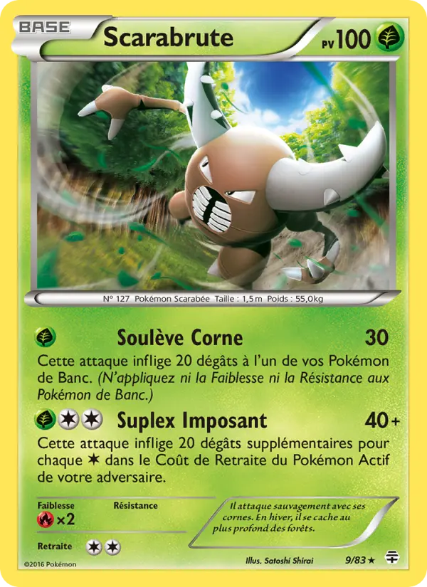 Carte Pokémon Scarabrute #9 — Générations