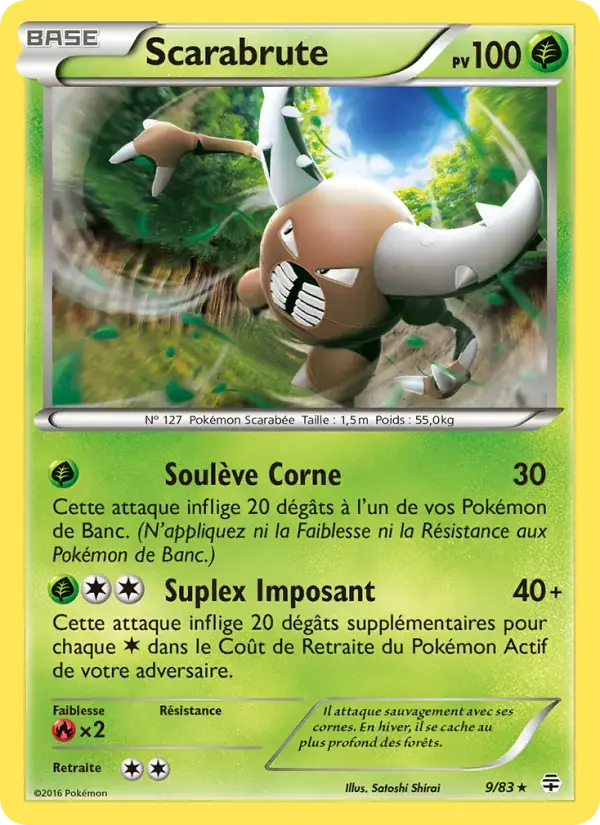 Carte Pokémon Scarabrute #9 — Générations