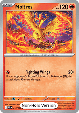Moltres #014 Non Holo — Phantasmal Flames
