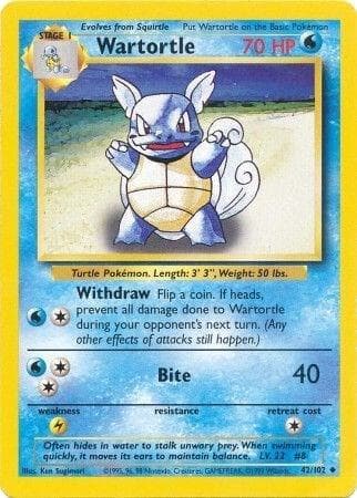 Carte Pokémon Carabaffe #42 — Set de Base