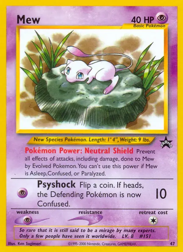 Carte Pokémon Mew #47 — Promos Wizards