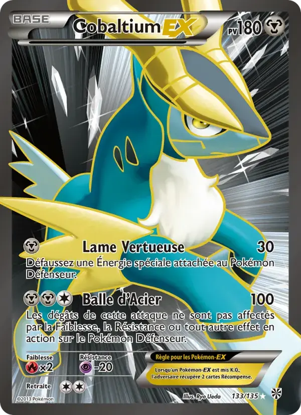 Carte Pokémon Cobaltium-EX #133 — Tempête Plasma