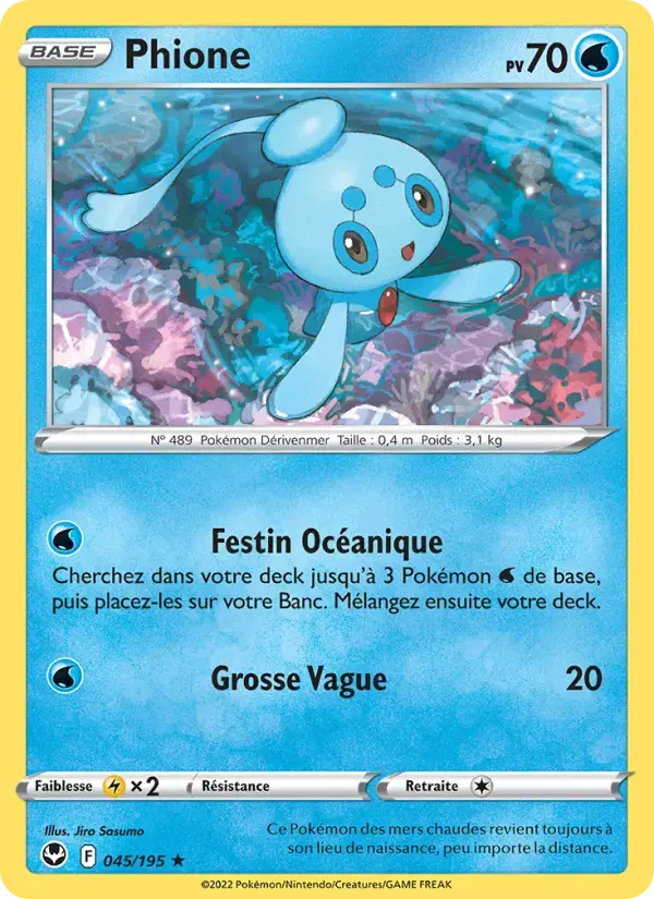 Carte Pokémon Phione #045 — Tempête Argentée