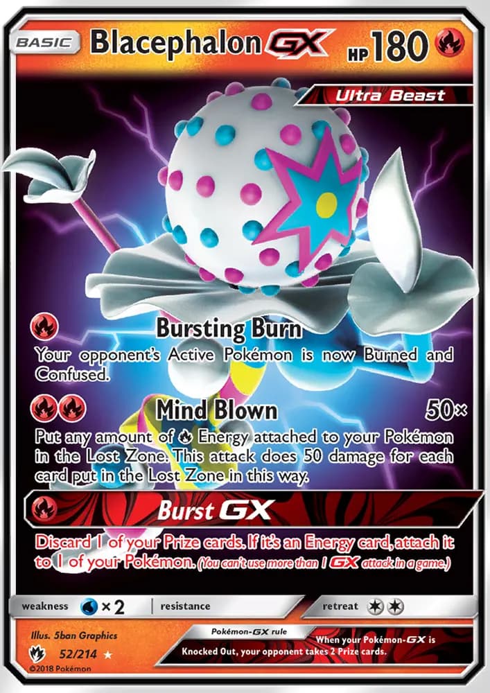 Blacephalon GX #52 — Lost Thunder