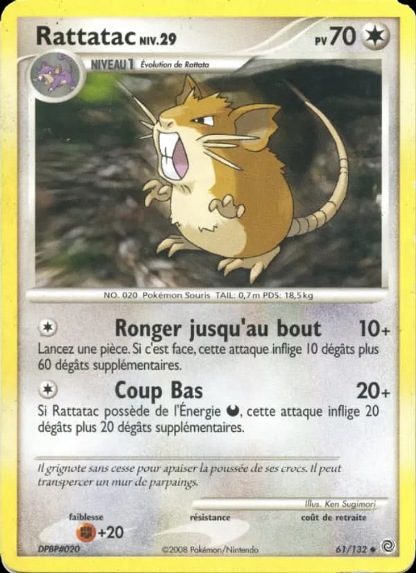 Carte Pokémon Rattatac #61 — Merveilles Secrètes