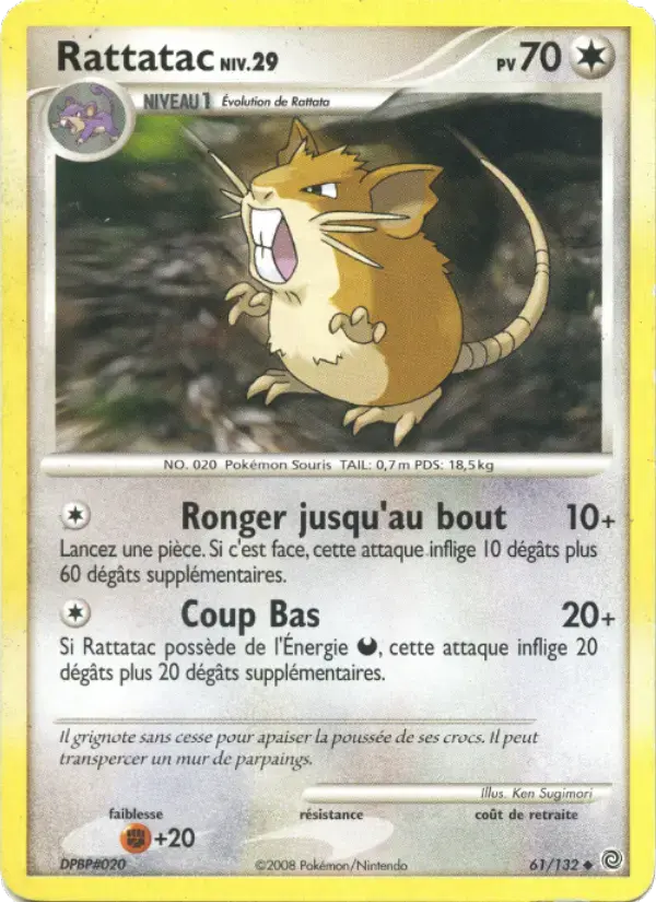 Carte Pokémon Rattatac #61 — Merveilles Secrètes