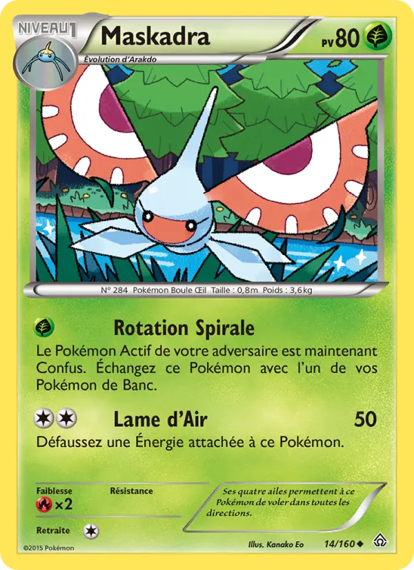 Carte Pokémon Maskadra #14 — Primo-Choc