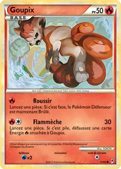 Carte Pokémon Goupix #75 — L'Appel des Légendes