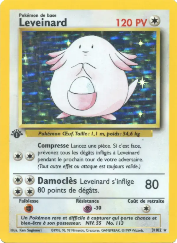 Carte Pokémon Leveinard #3 — Set de Base