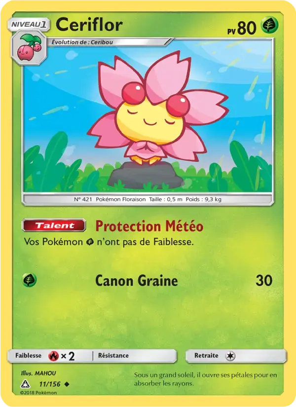 Carte Pokémon Ceriflor #11 — Ultra-Prisme