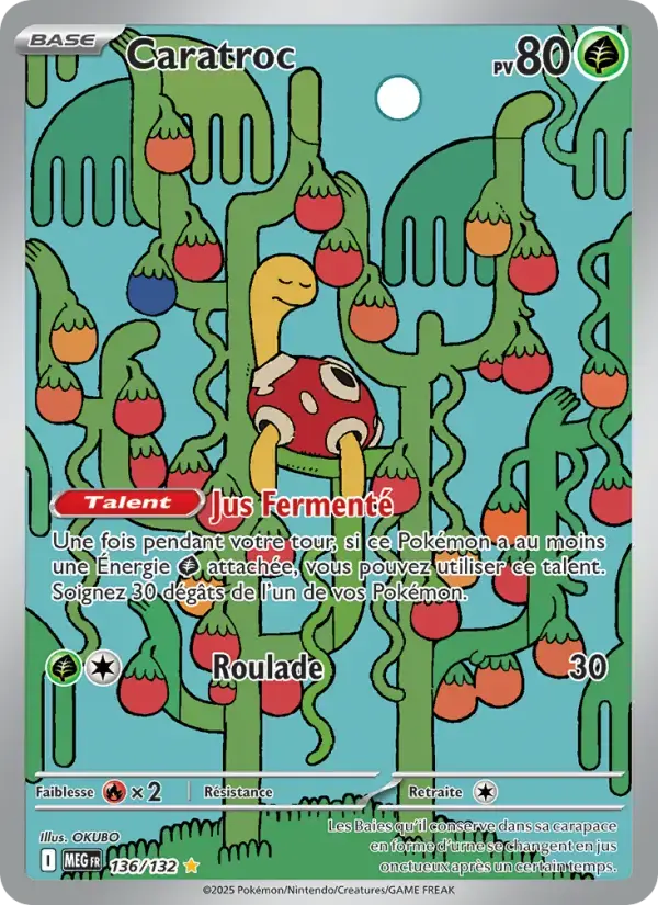 Carte Pokémon Caratroc #136 — Méga-Évolution