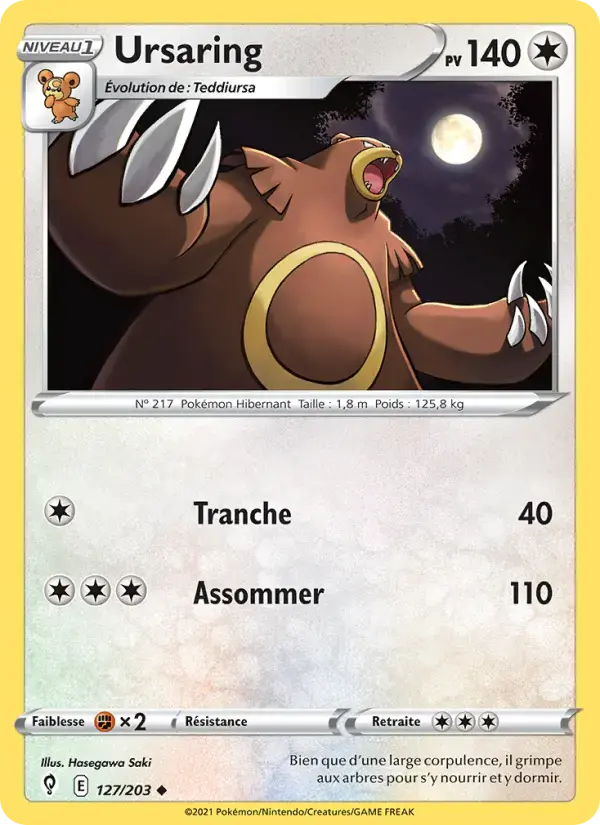 Carte Pokémon Ursaring #127 — Évolution Céleste