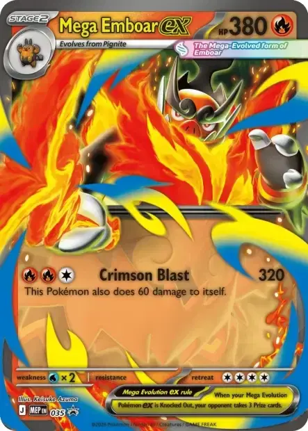 Carte Pokémon Méga-Roitiflam ex #035 V2 — Jumbo
