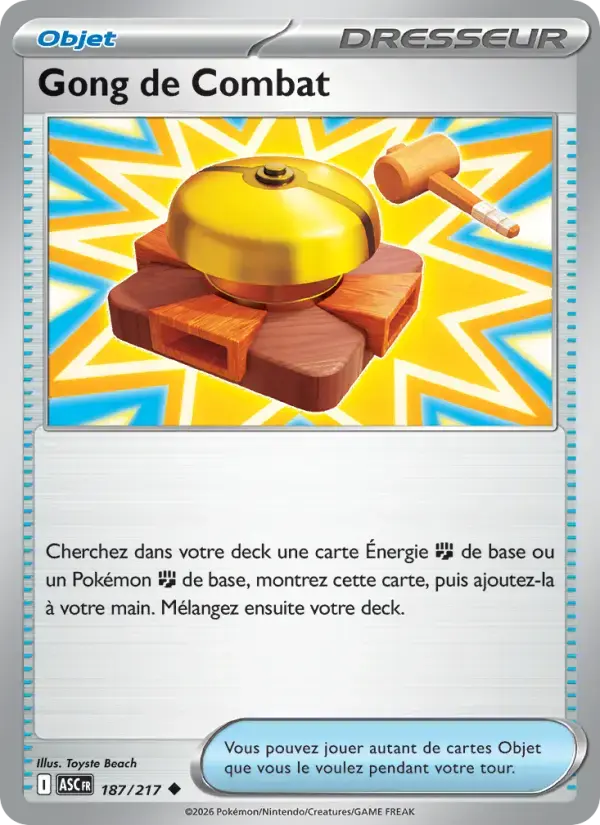 Carte Pokémon Gong de Combat #187 — Héros Transcendants