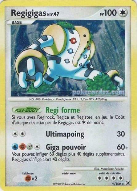 Carte Pokémon Regigigas #9 — Tempête