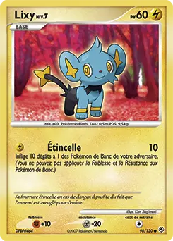 Carte Pokémon Lixy #98 — Diamant et Perle