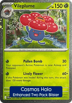 Vileplume #003 Cosmos Holo — Phantasmal Flames