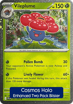 Vileplume #003 Cosmos Holo — Phantasmal Flames