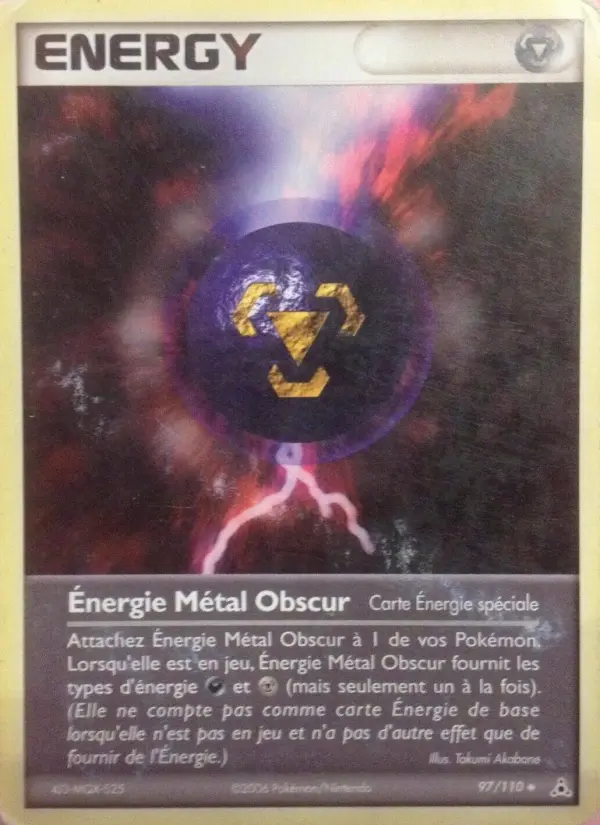 Carte Pokémon Énergie Métal Obscur #97 — Fantômes Holon