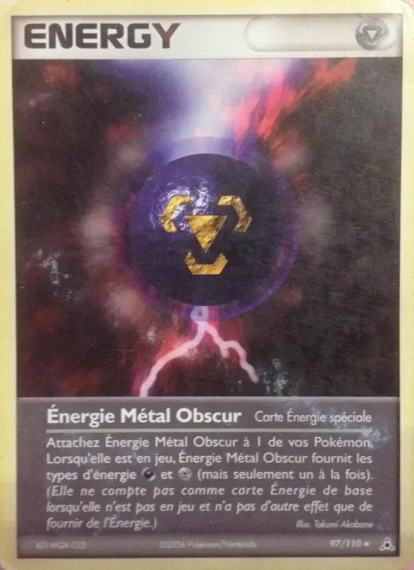 Carte Pokémon Énergie Métal Obscur #97 — Fantômes Holon