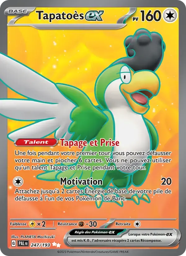 Carte Pokémon Tapatoès-ex #247 — Évolutions à Paldea