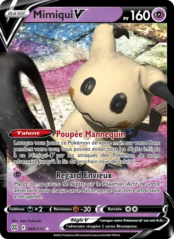 Carte Pokémon Mimiqui V #068 — Stars Étincelantes