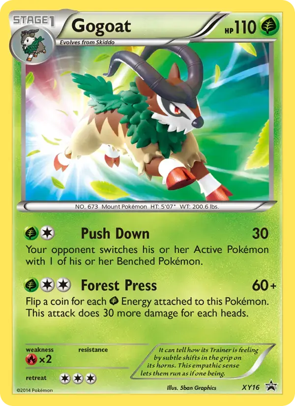 Carte Pokémon Gogoat #XY16 — Promos X&Y