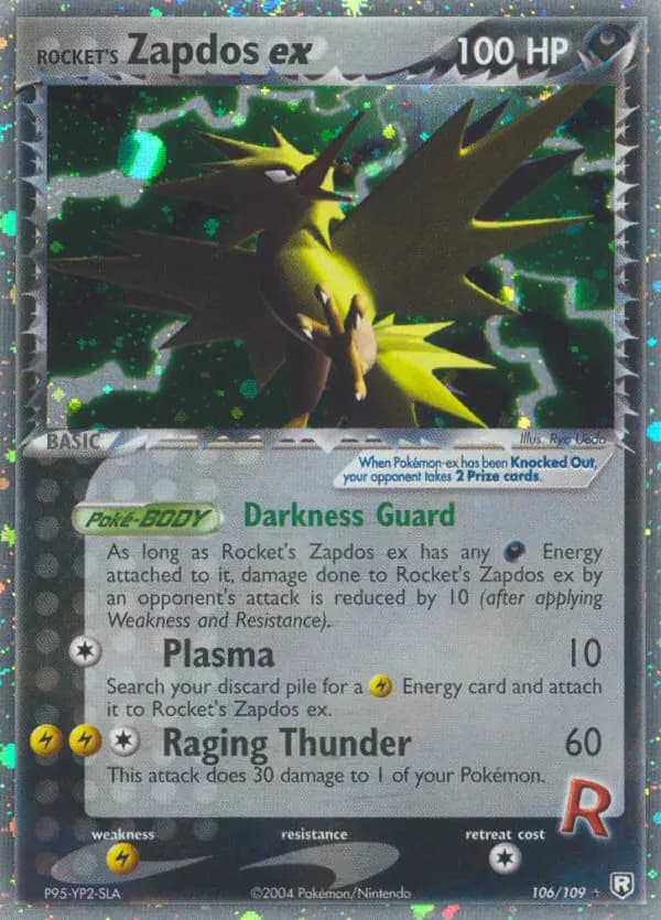 Rocket's Zapdos ex #106 — EX Team Rocket Returns