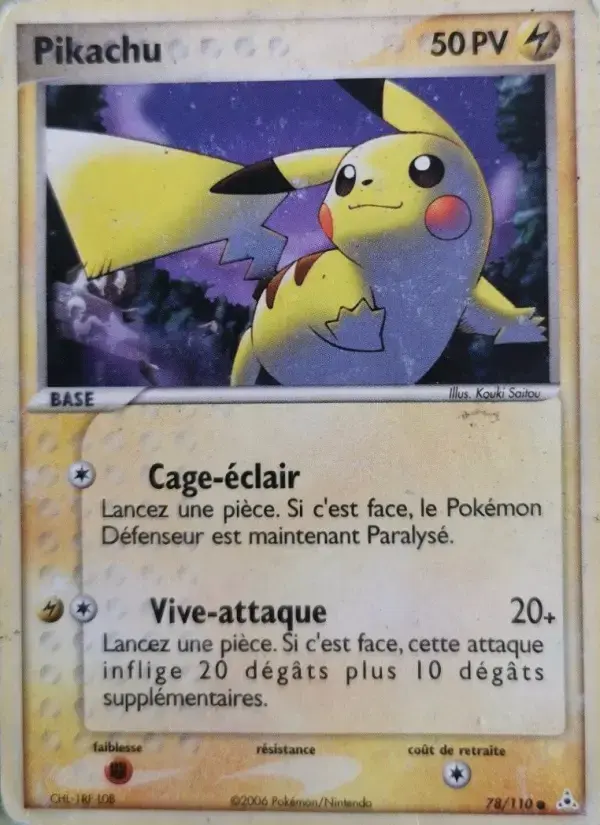 Carte Pokémon Pikachu #78 — Fantômes Holon