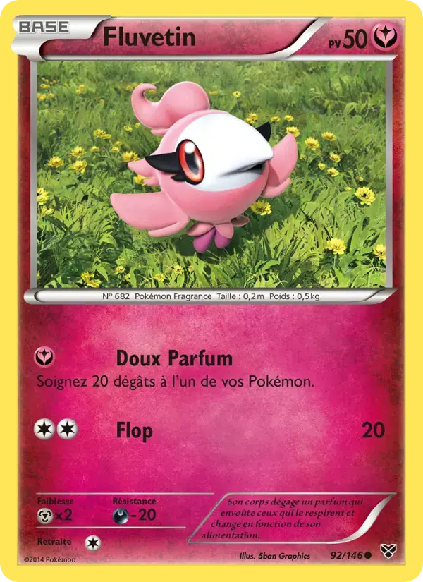 Carte Pokémon Fluvetin #92 — XY