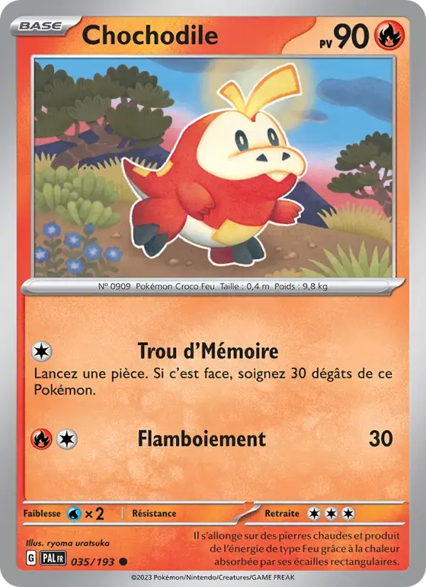 Carte Pokémon Chochodile #035 — Évolutions à Paldea